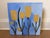 Abstract Rare, Modern Abstract Folk Art Triptych Acrylic Paintings on Canvas, “Spring Pop,”Signed, Dated For Sale - Image 3 of 10
