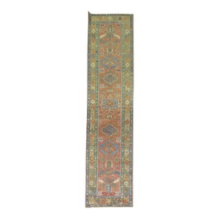 Antique Persian Heriz Runner - 2'9" x 14'3" For Sale