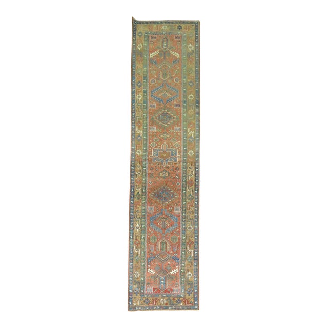 Antique Persian Heriz Runner - 2'9" x 14'3" For Sale