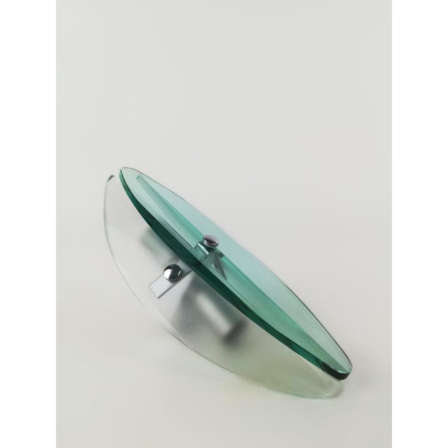 Mid-Century Modern Wall Sconces in Turquoise Glass attributed to Veca, Italy, 1970s, Set of 2 For Sale - Image 3 of 18