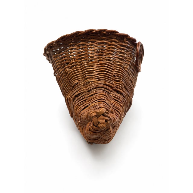 American 1980s Vintage Cornucopia Centerpiece - 14" Inches Long For Sale - Image 3 of 7