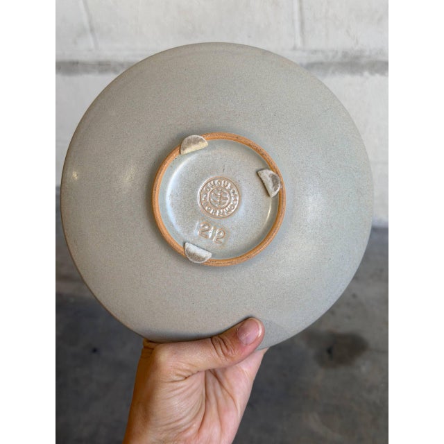1960s Ceramic Shallow Bowl Sgraffito a Mythical Creature Motif Johgus Bornholm Mid-Century 1960s For Sale - Image 5 of 9