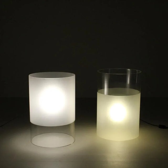 Fatua Lamps by Guido Rosati for Fontana Arte, 1970, Set of 2, in Very Good conditions. Designed 1960 to 1969 This piece...