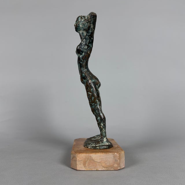 S. Gasparri, Woman Bathing, 1950s, Bronze on Marble Base For Sale - Image 5 of 16
