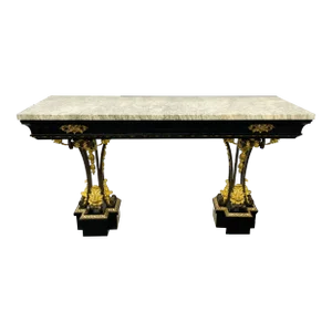 Neoclassical Style Console Table, Refinished, Bronze, Celebrity Provenance