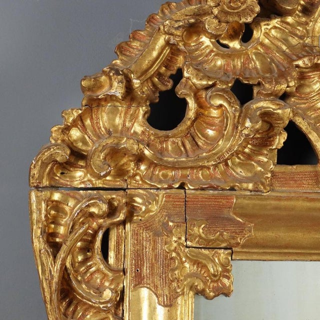 Gilt Wood Wall Mirror For Sale - Image 5 of 13