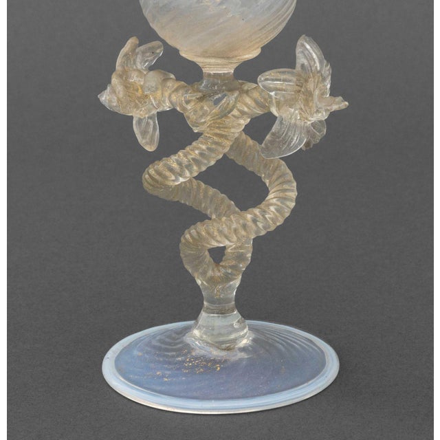 Salviati Attributed Opaline Glass Vase, Circa 1950 For Sale In New York - Image 6 of 9