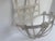 1950s Vintage White Metal Garden Wall Planter Shabby Chic Cottage Candleholder For Sale - Image 5 of 10