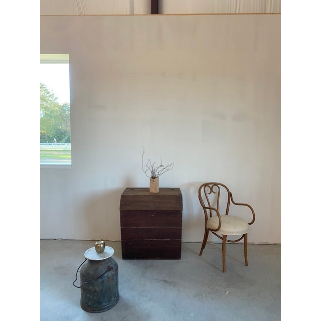 Rusty Milk Pail Drink Table With Marble Top For Sale - Image 6 of 17