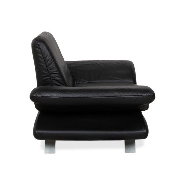 Rossini Lounge Chair in Black Leather from Koinor For Sale - Image 15 of 16