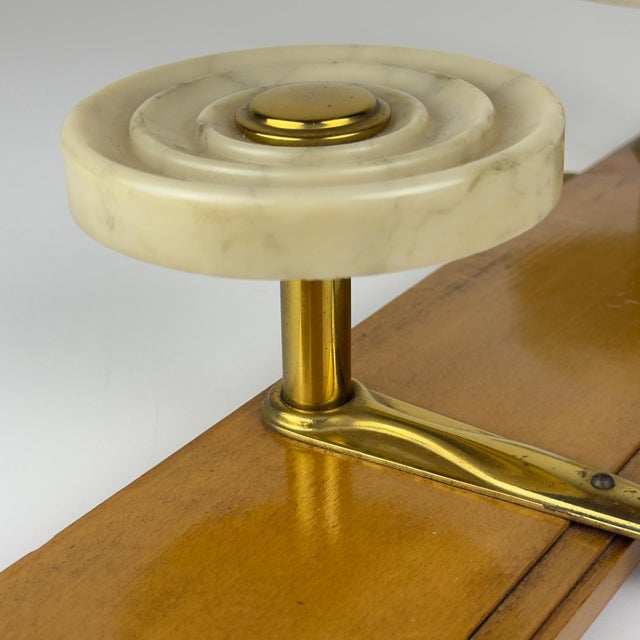 Vintage Art Deco Style Brass and Bakelite Hanger, Italy, 1950s For Sale - Image 13 of 18