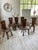 Vintage Oak Folk Art Chairs, 1950s, Set of 6 For Sale - Image 9 of 18