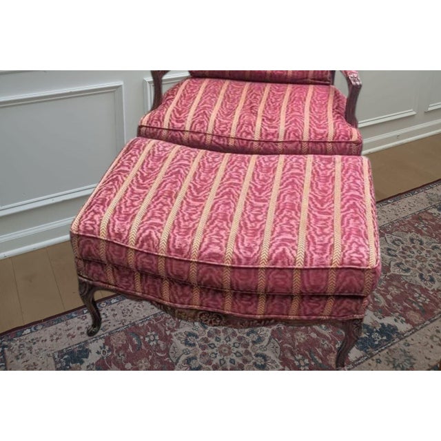 Rare French Provincial Stanton Cooper Woodmark Originals Bergère Chair & ottoman The Versailles Collection: Refined...