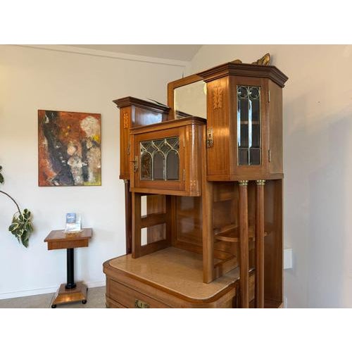 Art Nouveau Columned Cabinet, 1890s For Sale - Image 6 of 14