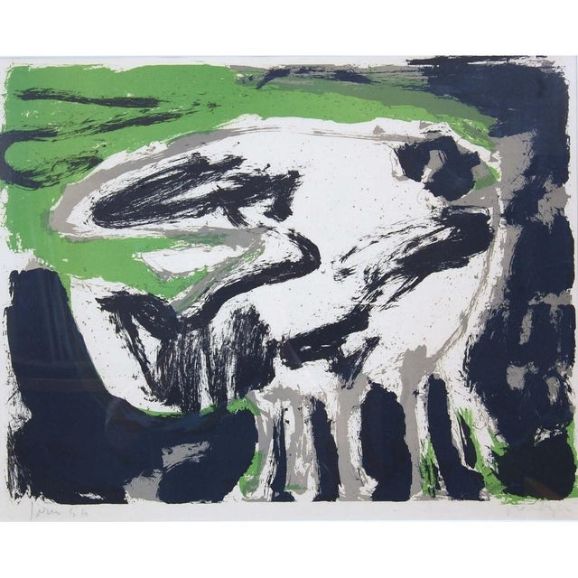 Asger Jorn 1914-1973, Cape, lithographic work from 1956, Dan-graphique, Copenhagen. Signed Jorn 756 dimensions: 54 x 78...