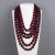 Contemporary Angela Caputi Red Bordeaux Resin Multi-Strand Choker Necklace For Sale - Image 3 of 9
