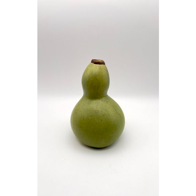 1997 Patricia Garrett Ceramic Squash Vase For Sale - Image 4 of 5