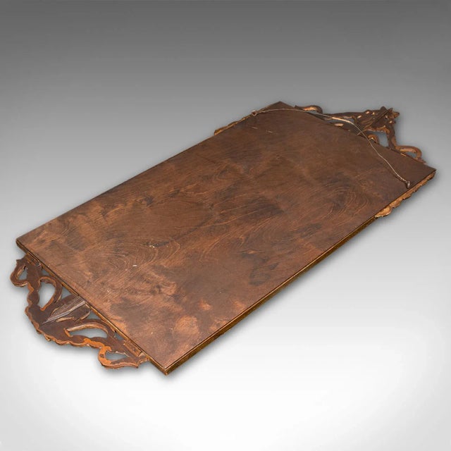 Gold 1950's French Vintage Giltwood Cafe Mirror For Sale - Image 8 of 8