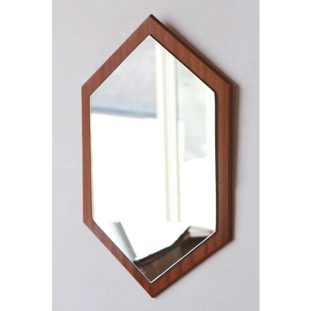 Scandinavian Teak Mirror, 1960s For Sale - Image 4 of 8