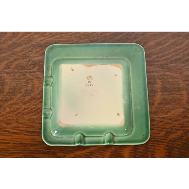 Rookwood Pottery Mid-Century Large Glazed Ceramic Ash Tray, 1955 For Sale - Image 10 of 12