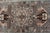 Early 20th Century Antique Persian Heriz Runner in Wool With Geometric Medallions in Light Gray Green and Brown For Sale - Image 5 of 12