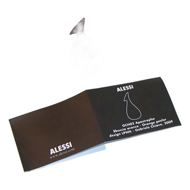 Alessi® Apostrophe Orange Peeler – New With Box For Sale