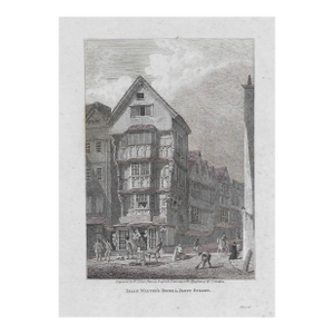 1823 Antique Fleet Street London Engraving