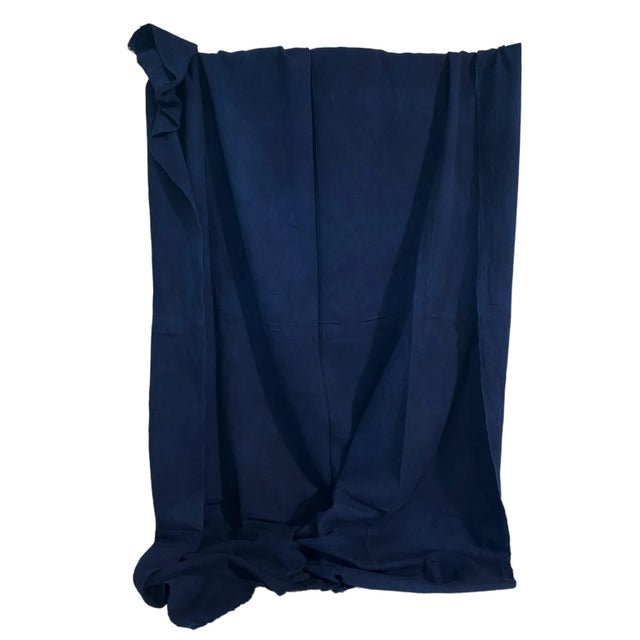 1980s Fine Plain Indigo Cloth - Mossi Tribe Burkina Faso For Sale - Image 5 of 6