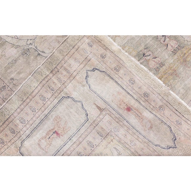 Traditional Antique Turkish Hereke Silk Rug Doris Leslie Blau For Sale - Image 3 of 11
