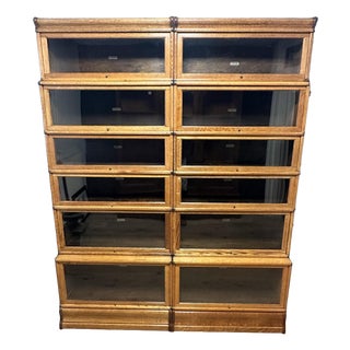 Antique Bookcase from Globe Wernicke, 1890s, Set of 12 For Sale