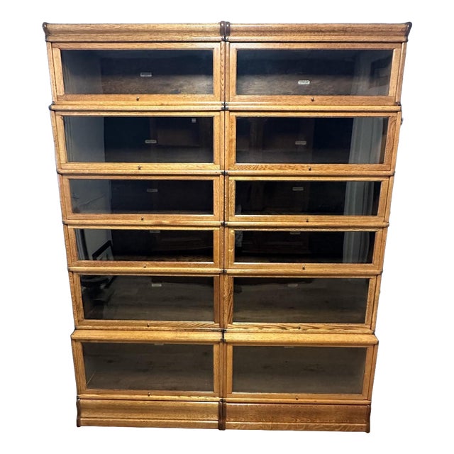 Antique Bookcase from Globe Wernicke, 1890s, Set of 12 For Sale