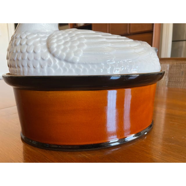 Mid 19th Century Large Mid-Century Swan Tureen For Sale - Image 5 of 12