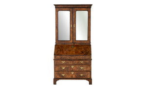 Antique English George I Walnut Bookcase, 1700s
