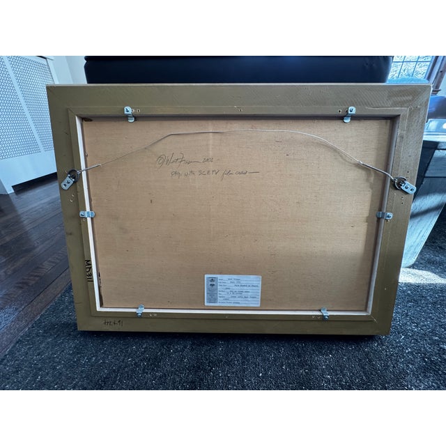 Contemporary West Fraser Oil Painting – “Palm Shadow on Church” (2002) – Charleston Renaissance Gallery For Sale - Image 3 of 5