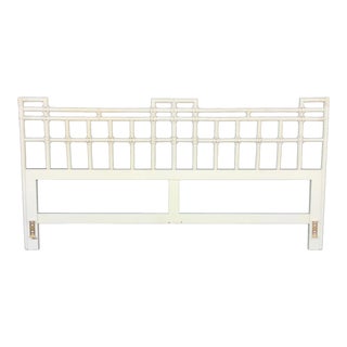 Ficks Reed King-Sized Rattan Headboard For Sale