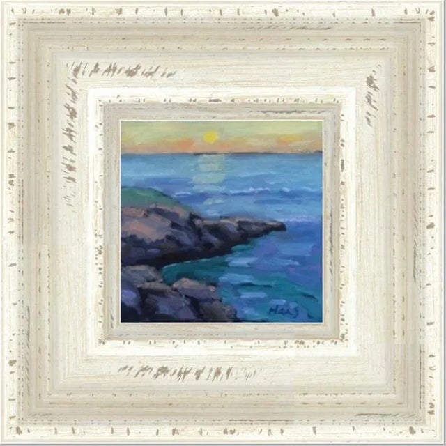 Seascape Sunset Mendocino Headlands Oil Painting For Sale - Image 4 of 6