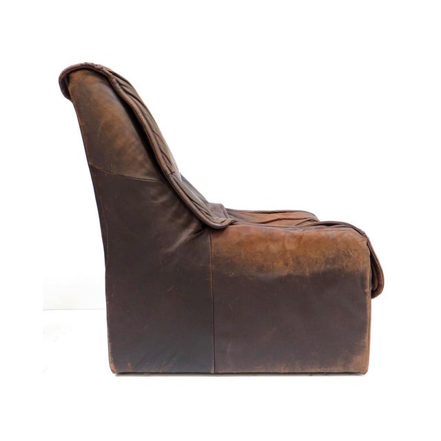 Vintage Brutalist Leather Armchairs in the style of Gerard van den Berg, 1970s, in Good conditions. Designed 1970 to 1979