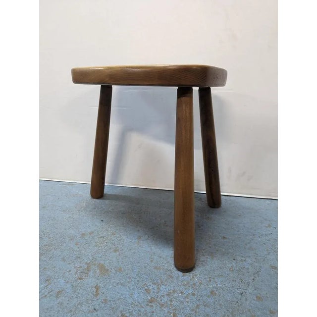 Brutalist Stool in the style of Charlotte Perriand, in Very Good conditions.