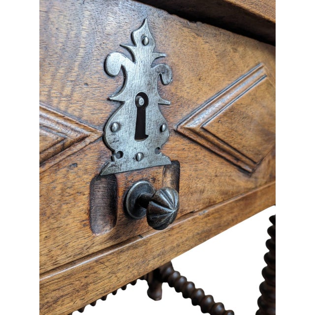 Baroque Walnut Side Table For Sale - Image 10 of 12