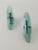 Glass Wall Sconces in Turquoise Glass attributed to Veca, Italy, 1970s, Set of 2 For Sale - Image 7 of 18