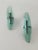 Glass Wall Sconces in Turquoise Glass from Veca, Italy, 1970s, Set of 2 For Sale - Image 7 of 18