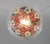 Rose Loys Lucha French Art Deco Pendant Light 1930s - Enameled Pink Floral Bowl For Sale - Image 8 of 13