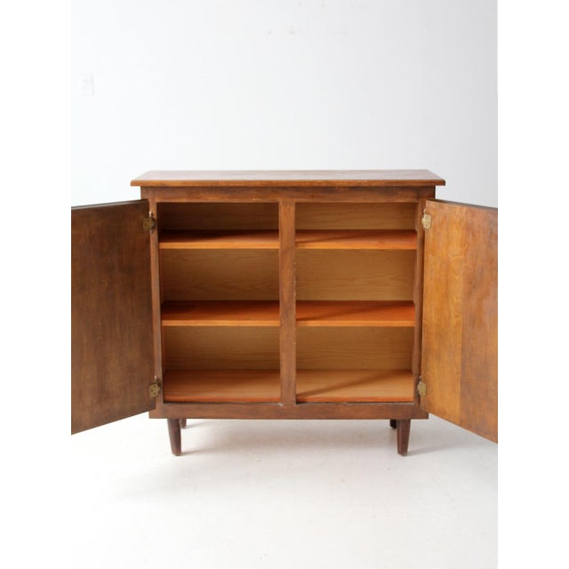 Mid-Century Wooden Console Cabinet For Sale - Image 4 of 9