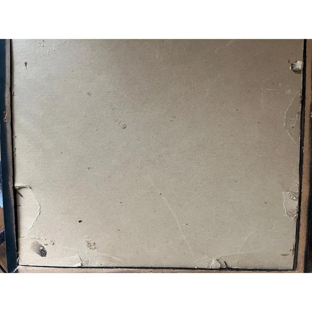 Vintage Jesse Allen Art Print 1960s MCM Fantasy Africa Faux Bamboo Frame For Sale In San Francisco - Image 6 of 6