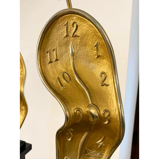 Salvador Dali, Profile of Time (Time in the Fourth Dimension), 1970 - A Pair Mounted on Marble Columns For Sale - Image 16 of 16