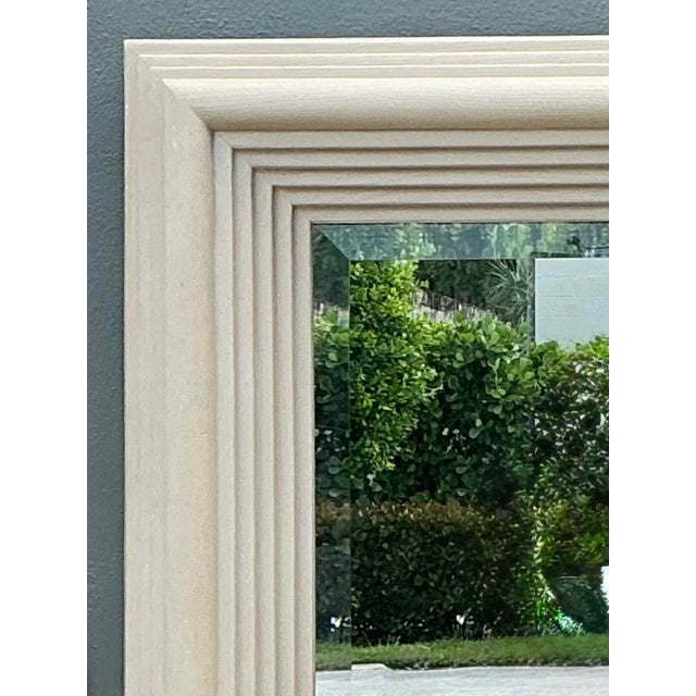 Vintage Stacked Wood Mirror For Sale In West Palm - Image 6 of 12
