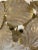Contemporary Gold-Leaf and White Leaves Sphere Suspension Pendant For Sale - Image 6 of 8