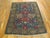 1930s Blue Rustic Geometric Antique Caucasian Rug 4' 2'' X 5' 9'' Knotted Wool Carpet For Sale - Image 4 of 9