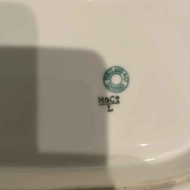 Haviland & Co. 1900s Serving Platter with Haviland pattern H1252 For Sale - Image 4 of 4