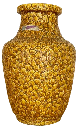 Colorful Fat Lava Pottery Contura Vase from Bay Ceramics, Germany, 1950s